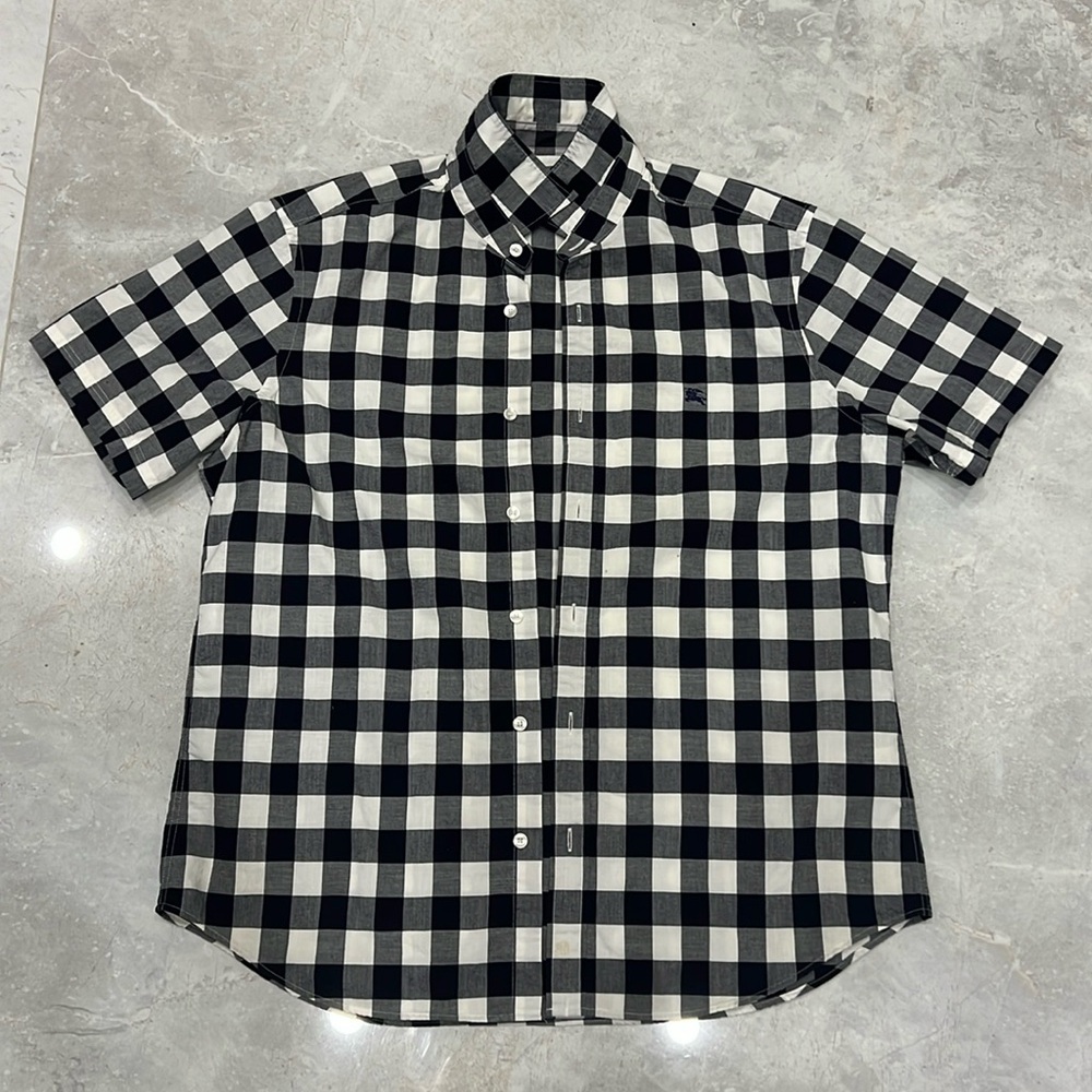 Mens BURBERRY BRIT Burberry Check Short Sleeve Shirt - Size XL